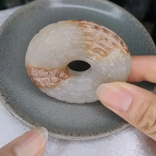 陶瓷瓷器瓷片摆件挂件脖挂