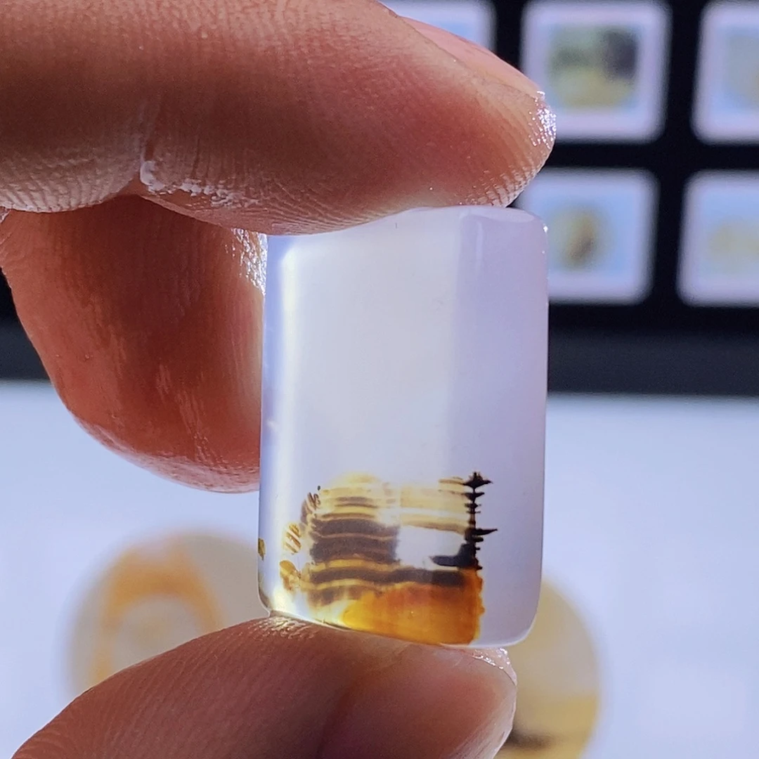 玛瑙/玉髓未镶嵌吊坠(不含链)617