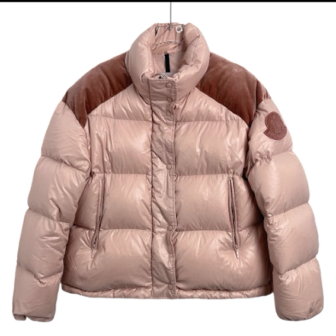 99新 MONCLER 001186 Chouette 粉色立领羽绒服拉链外套 1码