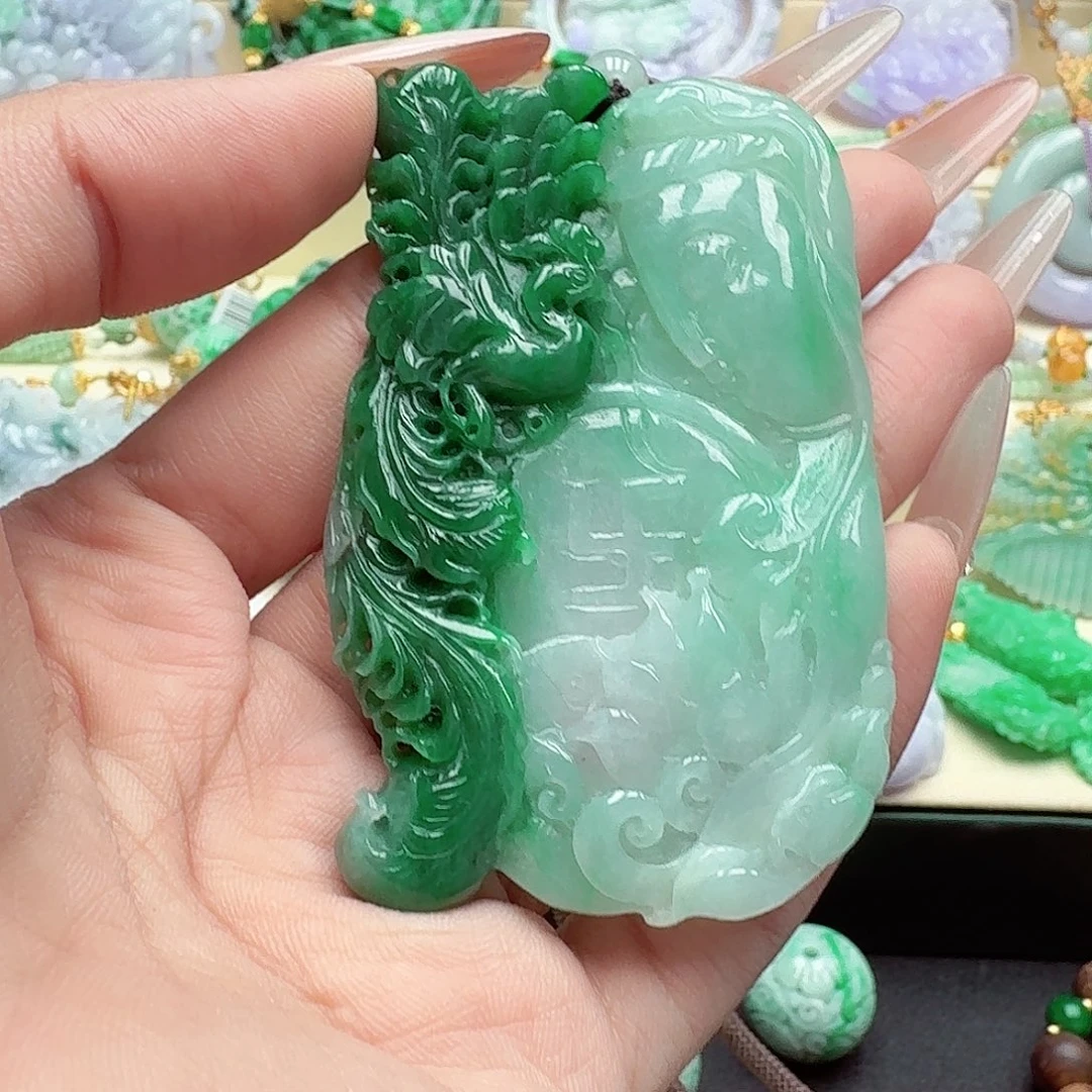 颈饰未镶嵌翡翠翡翠吊坠