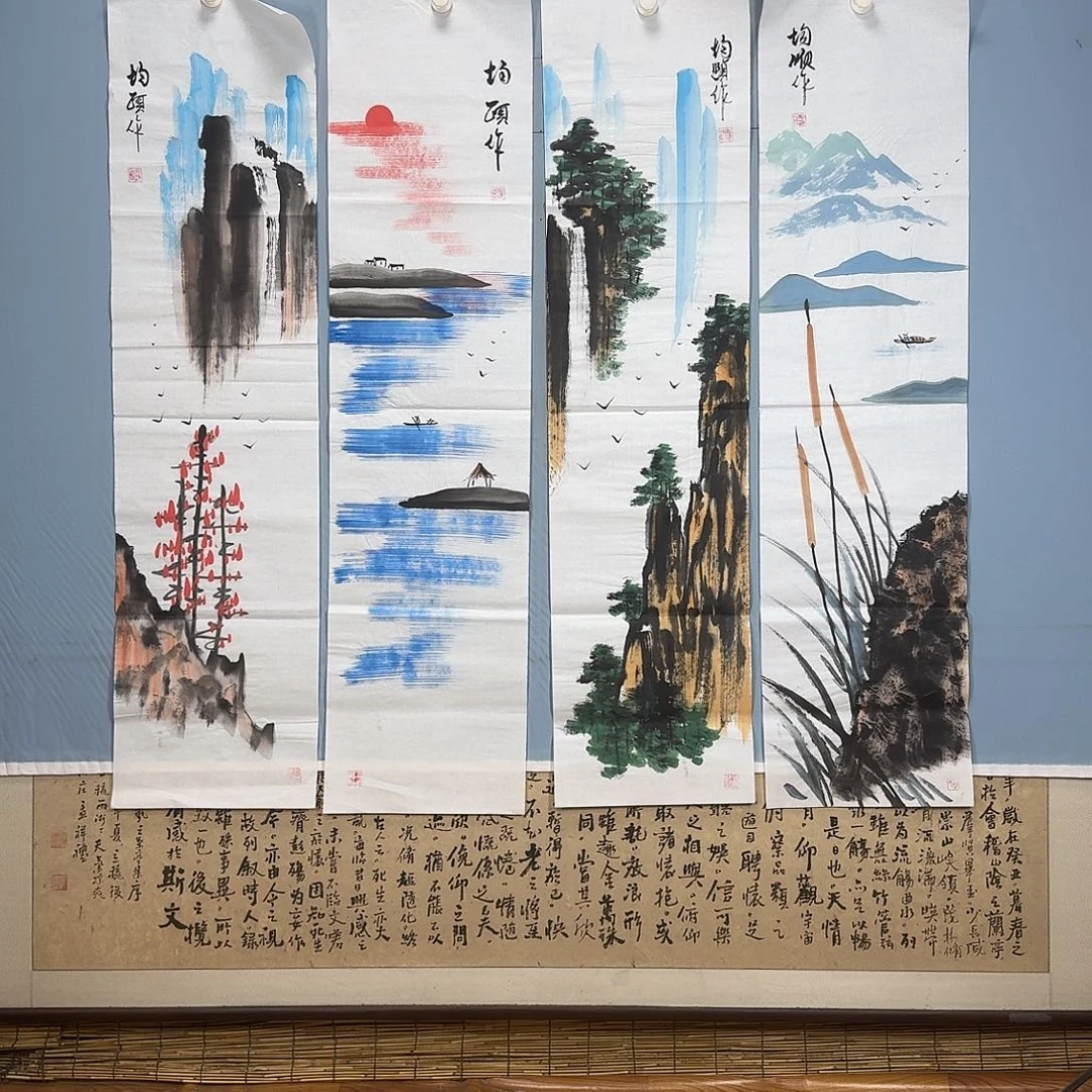 用***人国画1340 牡丹图画师