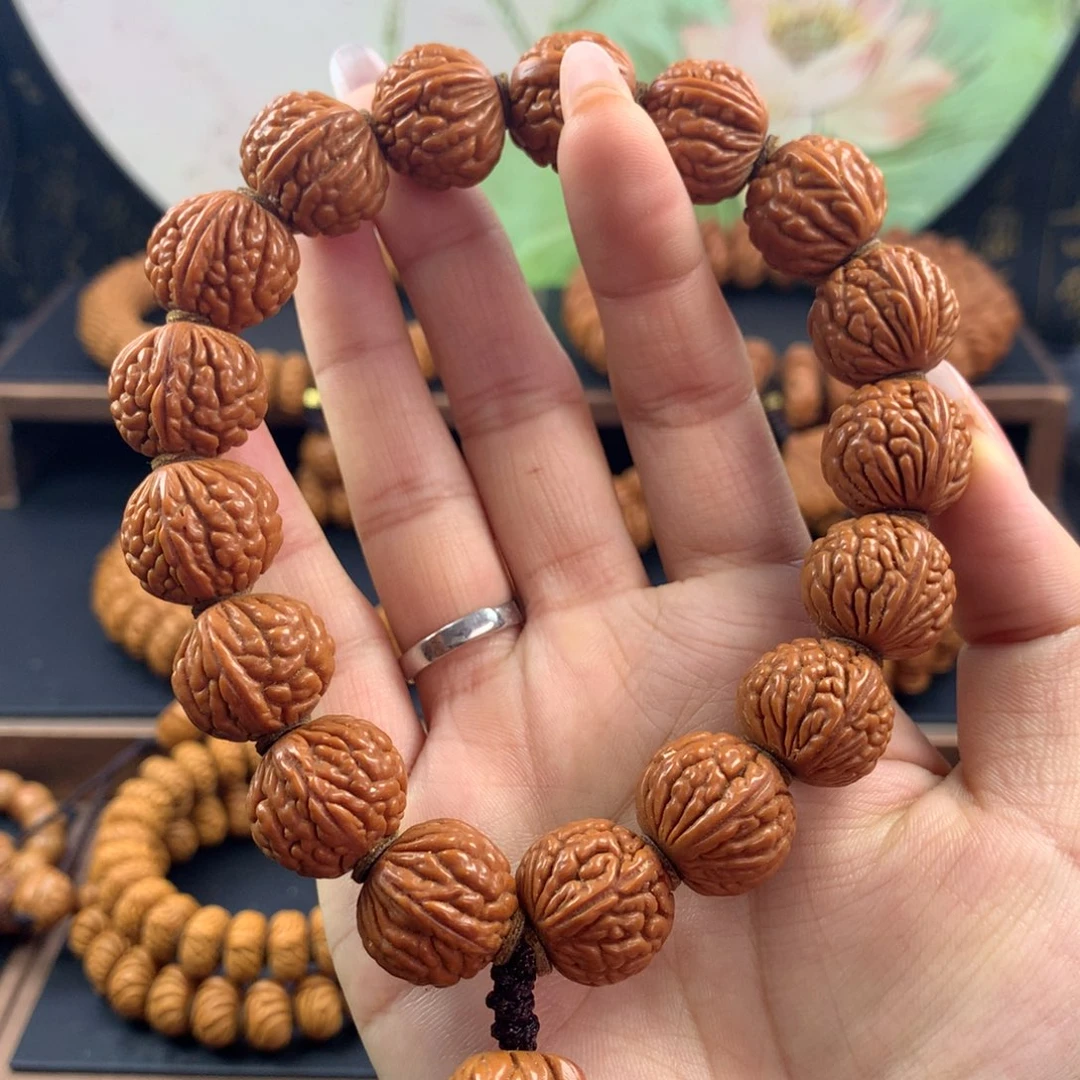 【闪购商品】桃核手串17尺寸红魔荔枝