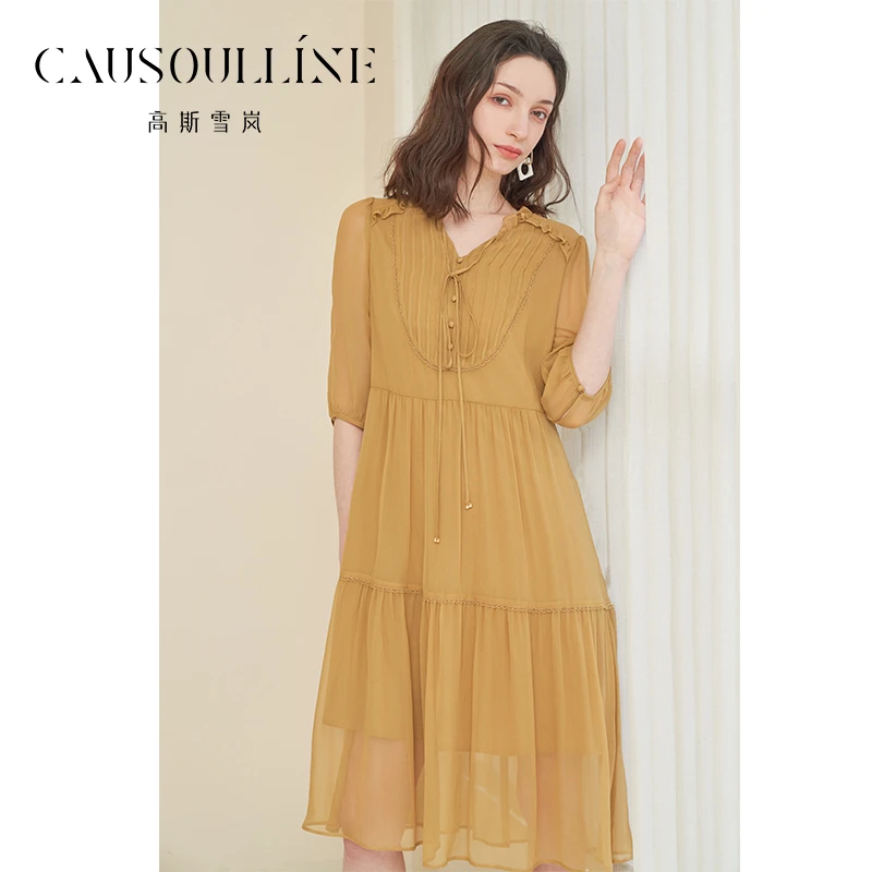 高斯雪岚【夏装福利】夏季宽松连衣裙显瘦法式23216566