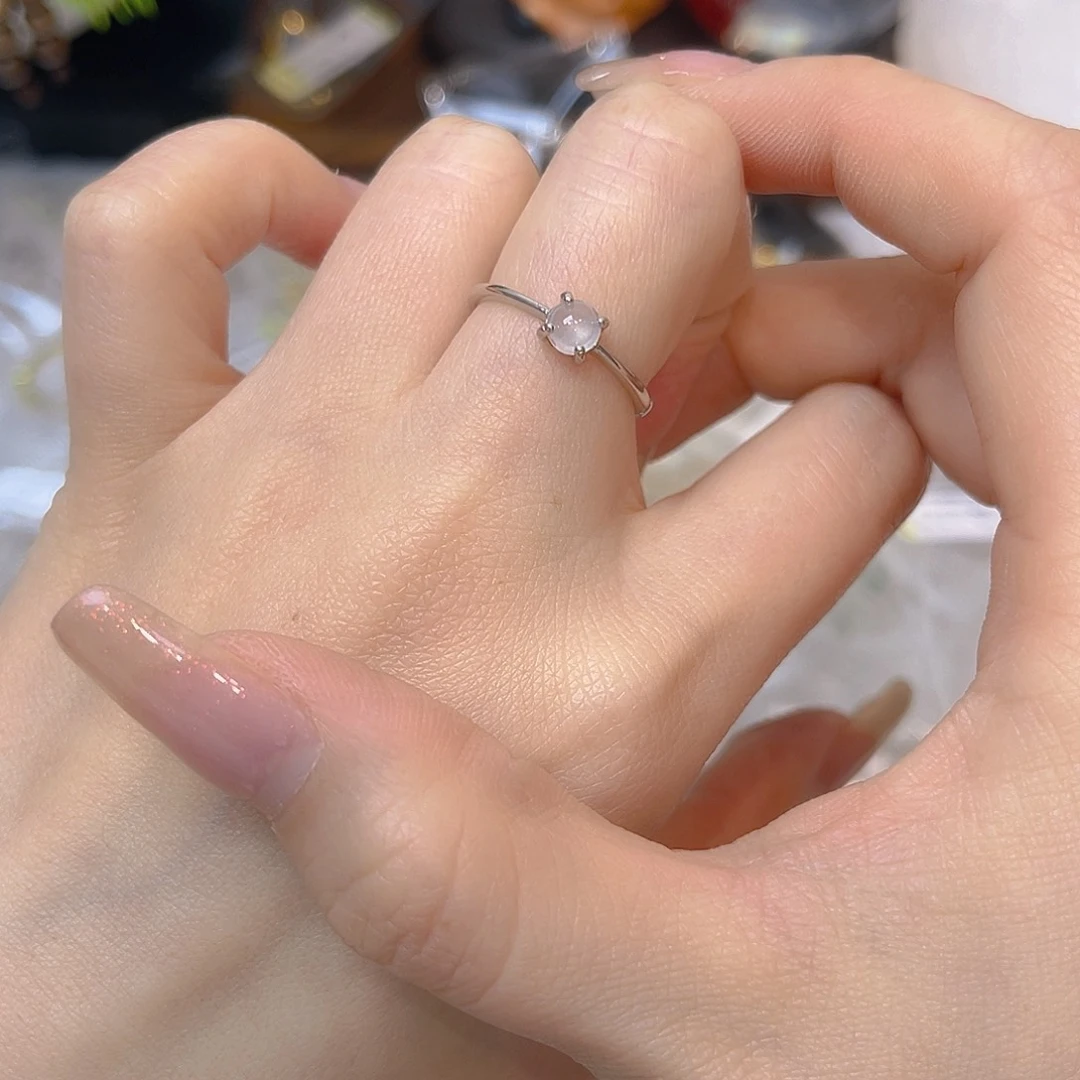 翡翠银S925镶嵌戒指