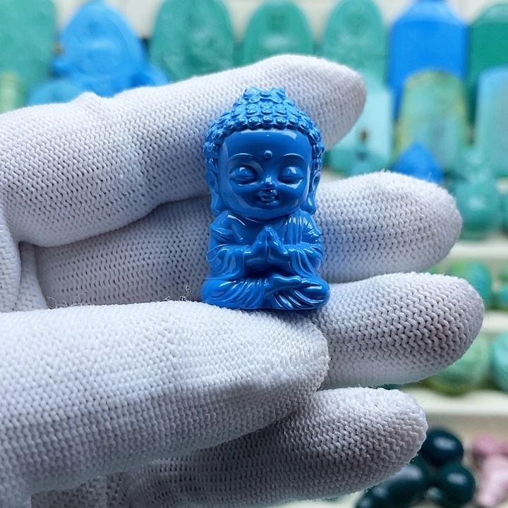 深****高瓷蓝雕刻小挂件