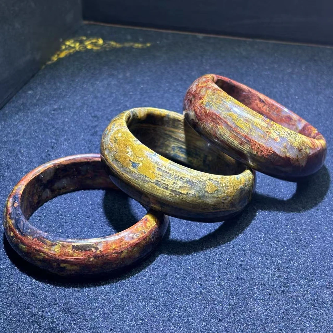 面面来财珠宝C3599大轮胎六彩明珠木变奇石手镯-配盒多样性发其一