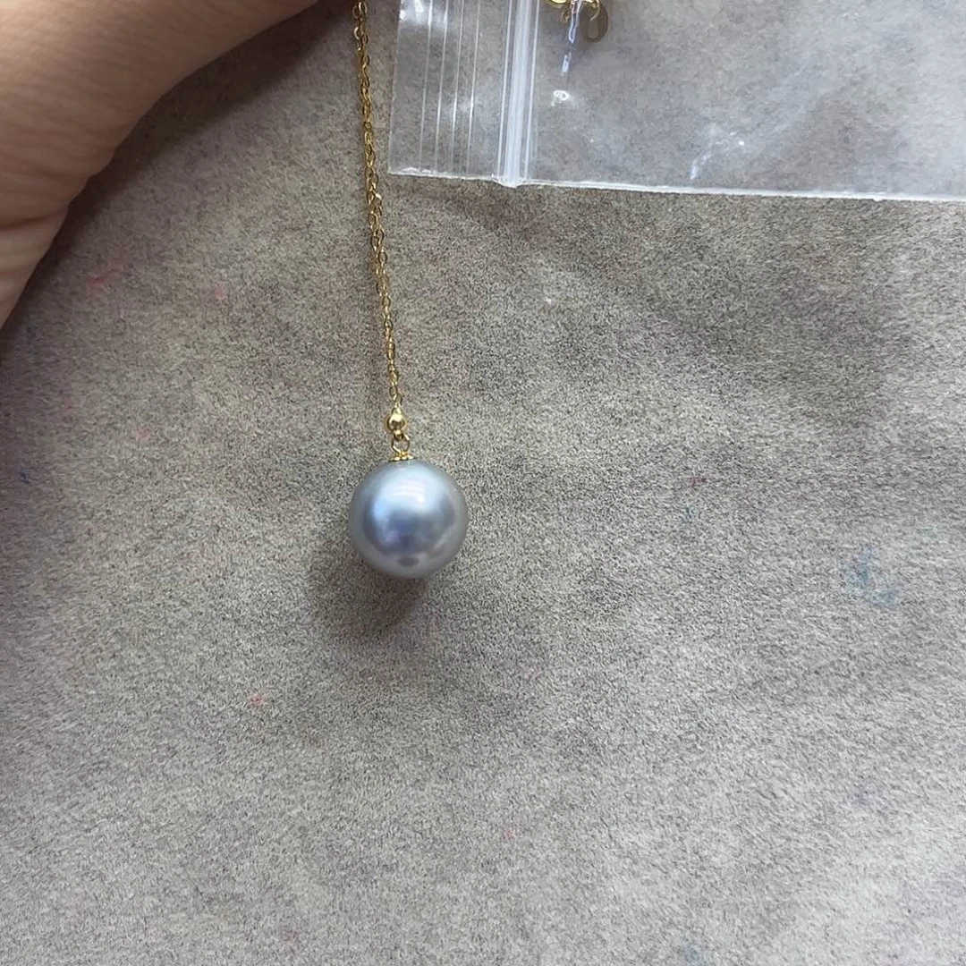 海水珍珠18K金镶嵌颈饰