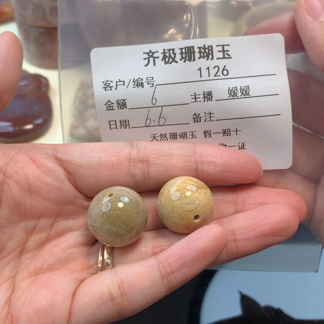 硅化珊瑚（珊瑚玉）未镶嵌颈饰哇***?