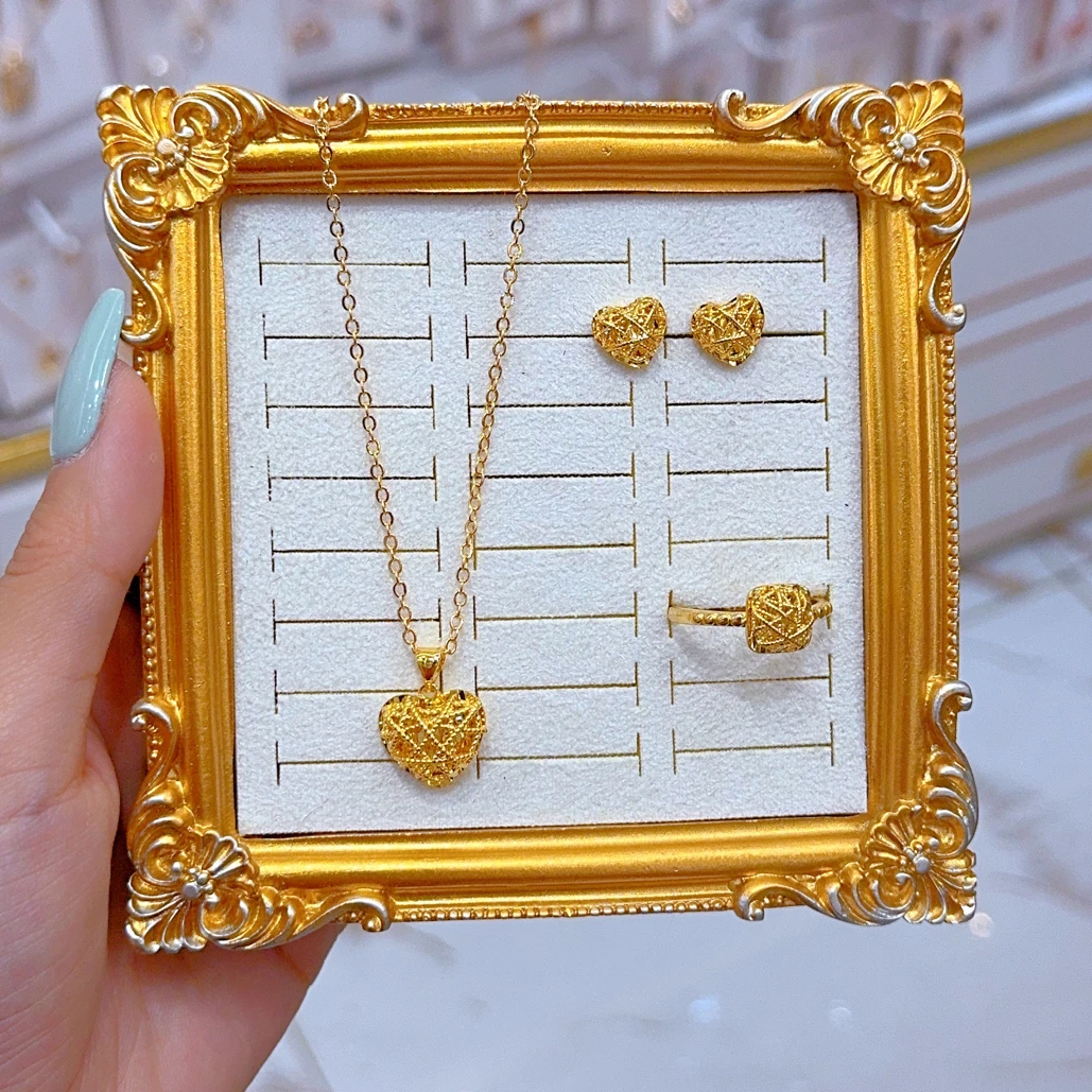 合金项链 新款钛钢时尚百搭三件套套装048