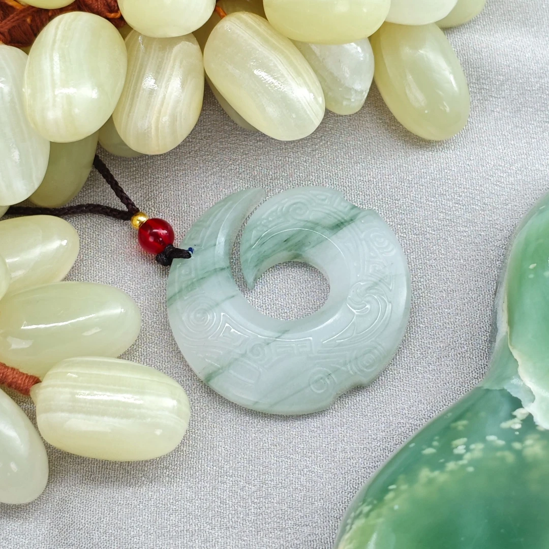 复古精致天山翠时来运转吊坠/HG-TSCDZ-114（多样性发货）