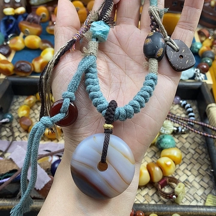 玛瑙/玉髓项链未镶嵌项链