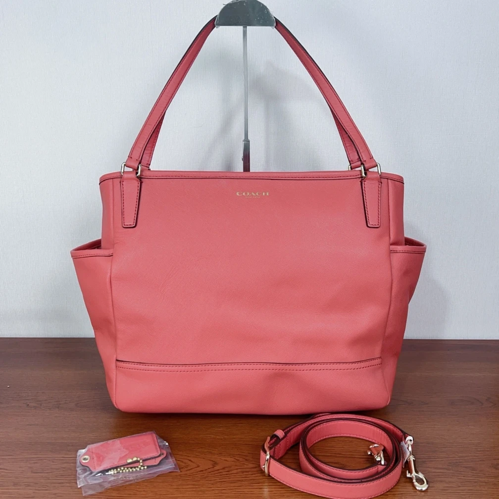 95新 COACH/蔻驰 蔻驰牛皮手提斜挎包cj7368