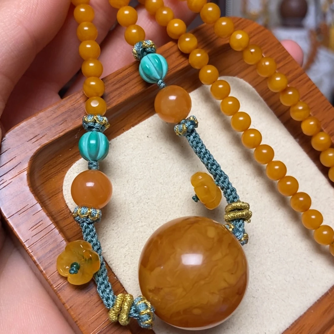 【闪购商品】蜜蜡颈饰未镶嵌项链