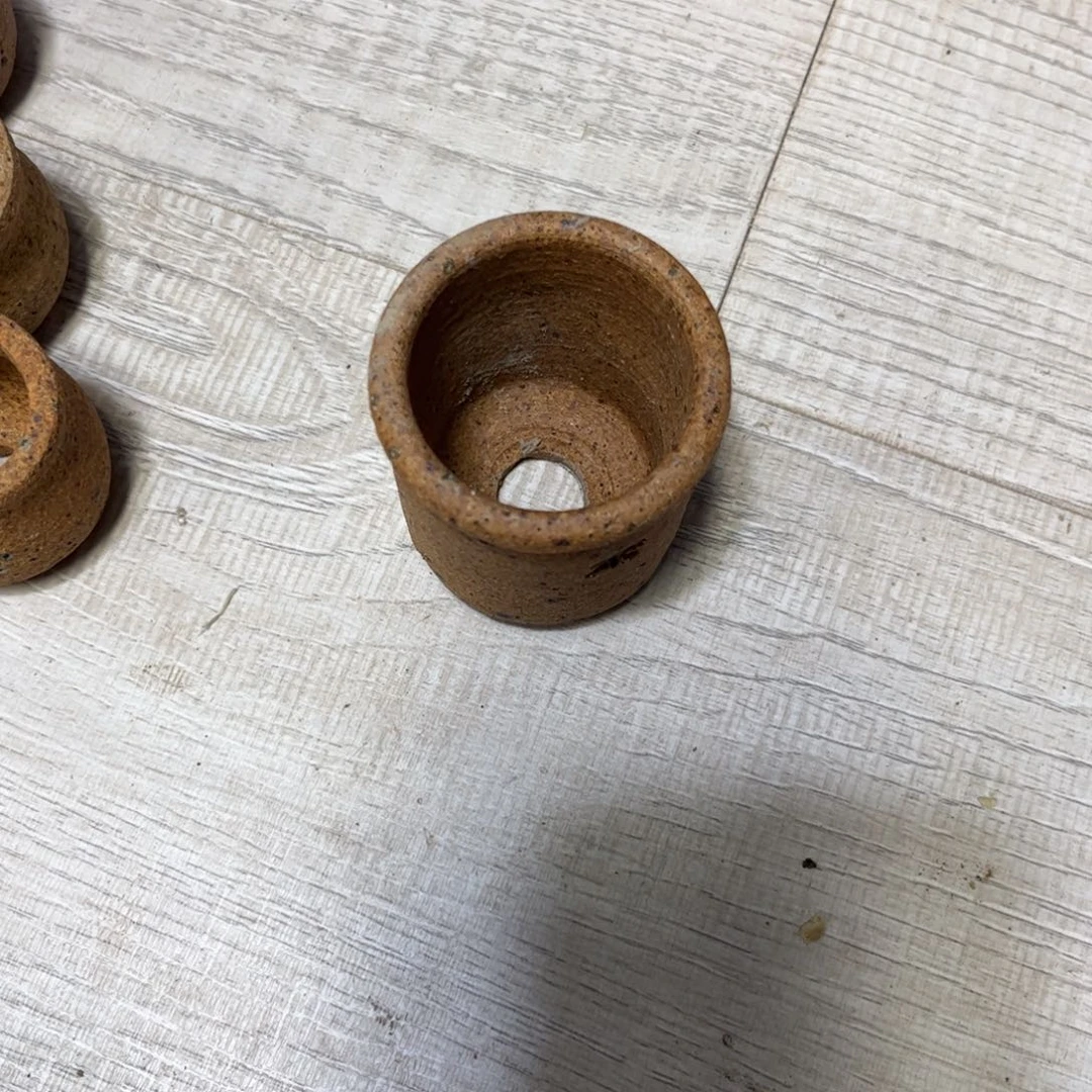 白***兔泥塑古镇炻陶花盆