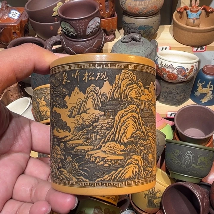 紫砂茶杯宜兴紫砂主人杯