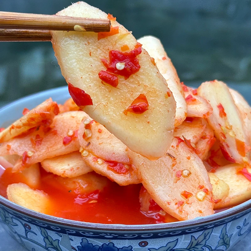 手工剁椒姜片湖南特产下饭菜生姜老姜子姜片辣椒酱开胃下饭菜湘西
