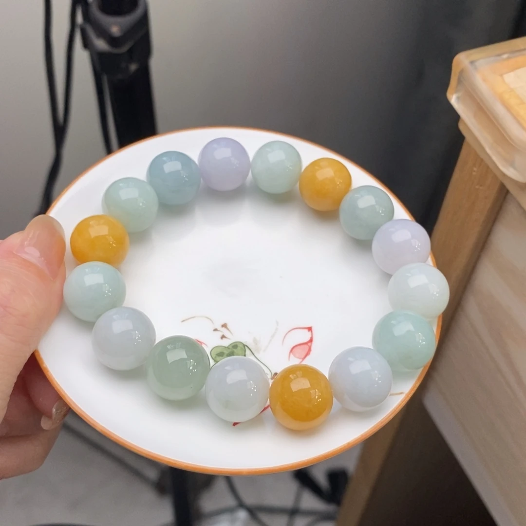 翡翠未镶嵌手链翡翠d35卡13