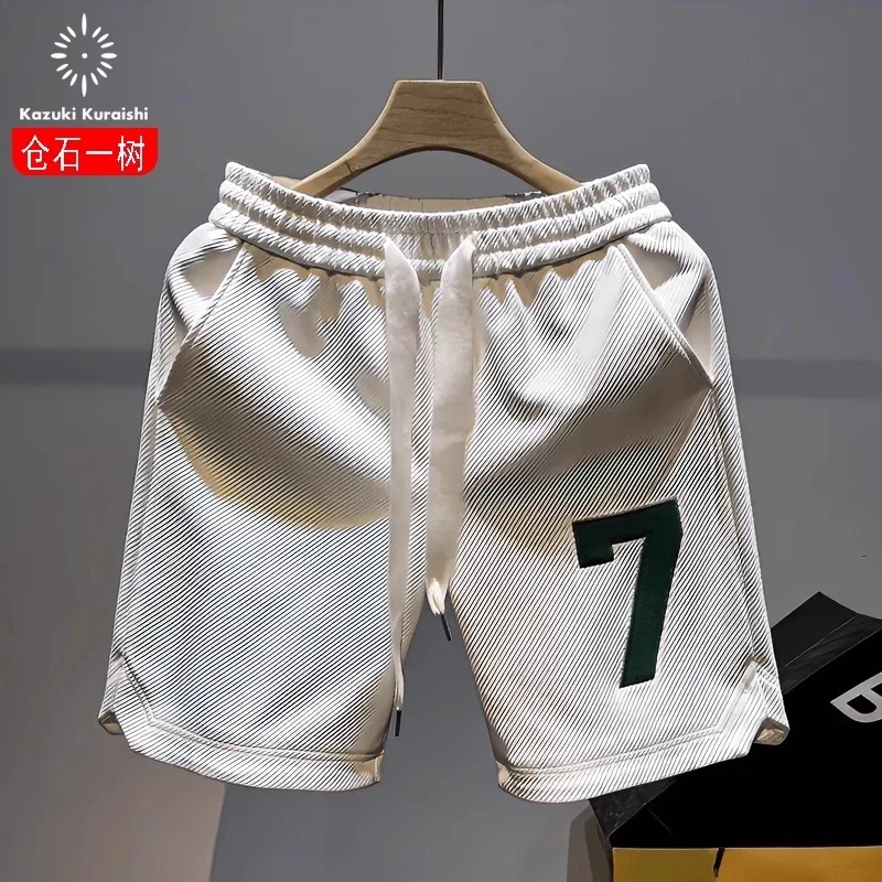 仓石一树美式夏季新款短裤男装设计师潮流宽松外穿透气百搭短裤子