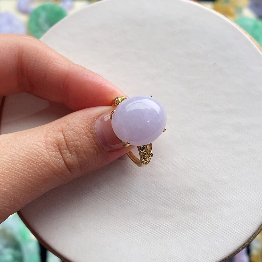 翡翠未镶嵌戒指戒指