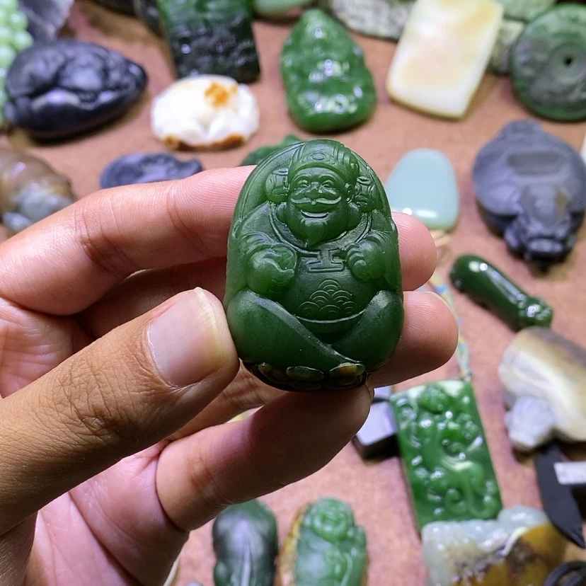 【闪购商品】未镶嵌和田玉（碧玉）挂件这****、