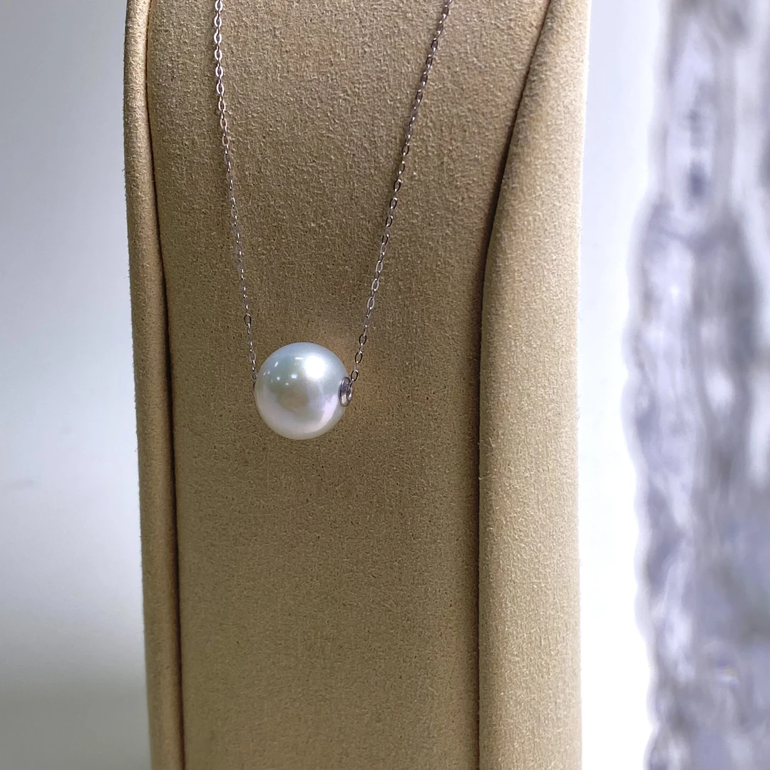 【尤多真珠】 天然淡水珍珠路路通项链 11-12mm 简约百搭