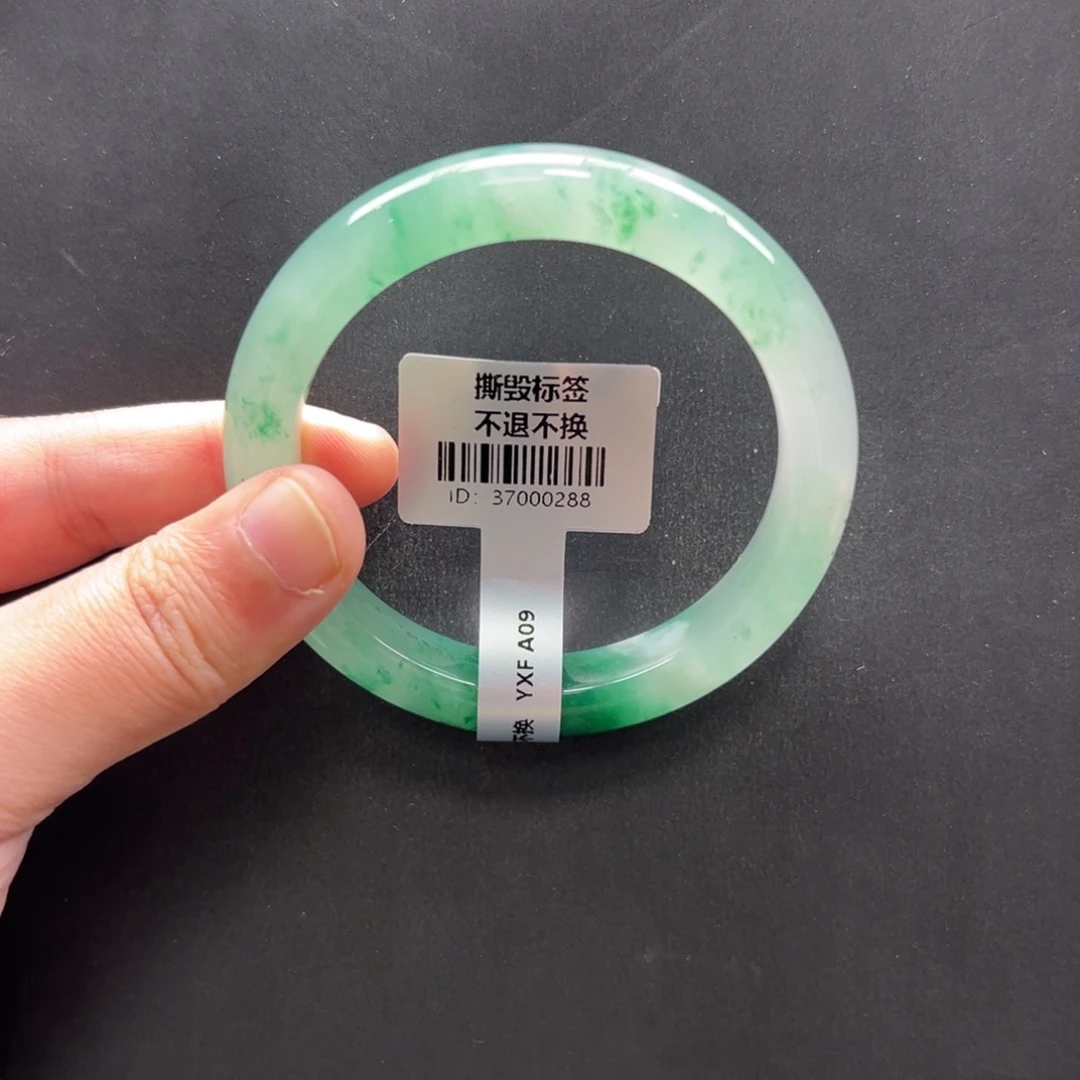 石英质玉未镶嵌手镯+小涵54.7