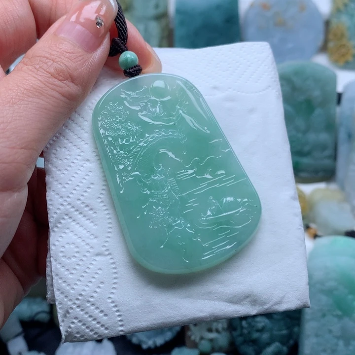 定制翡翠未镶嵌山水