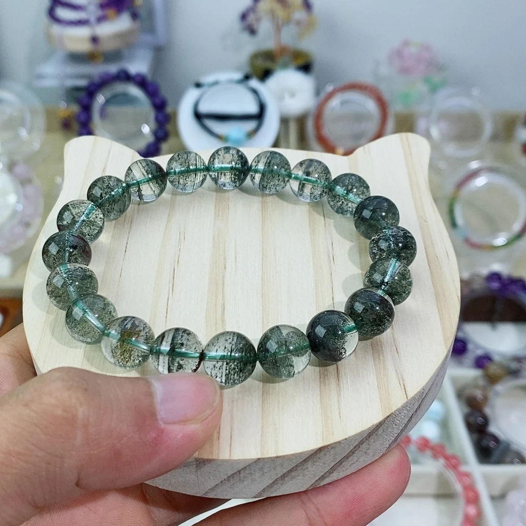 未镶嵌手链水晶绿幽灵手串