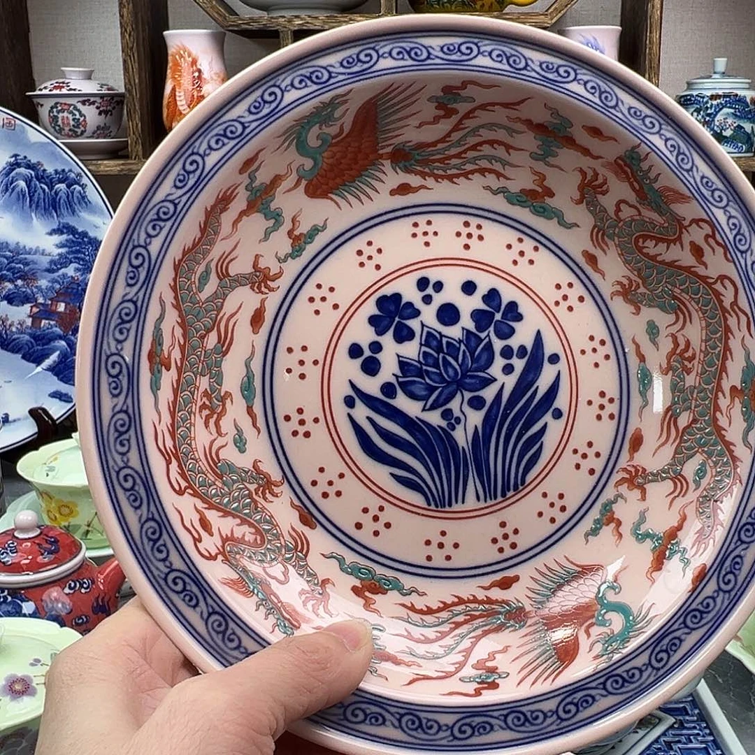 盘陶景德镇陶瓷567老厂瓷67