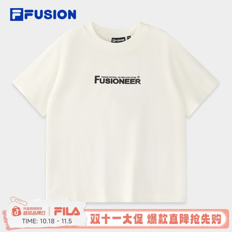 FILA斐乐潮牌24女运动时尚百搭夏秋季休闲百搭短袖T11W445101F