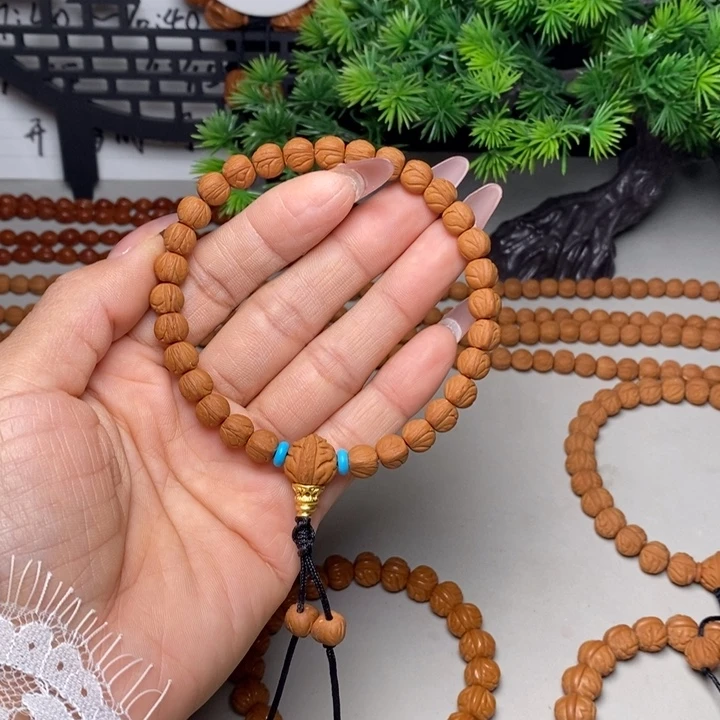 手串桃核玉龙脊手持