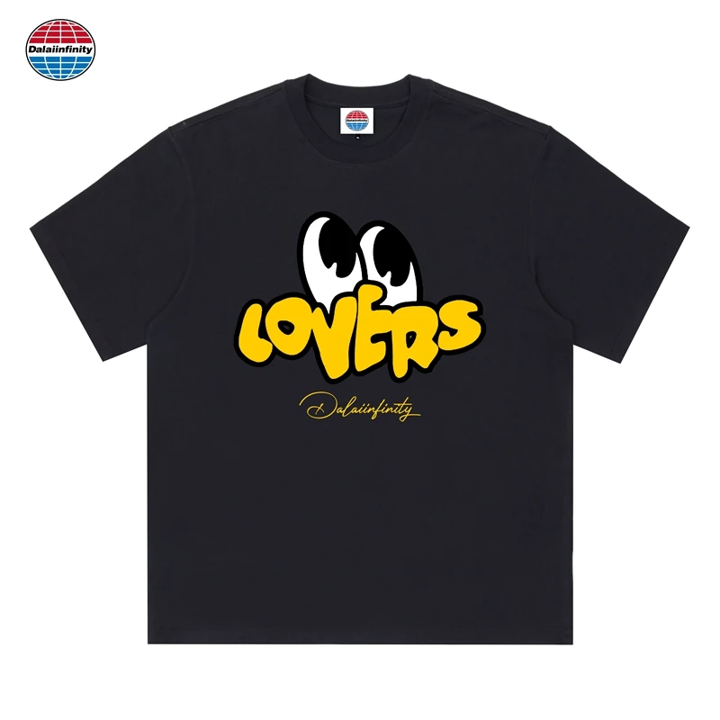【球鞋派】Dalaiinfinity（Lovers眼睛）重磅纯棉短袖男女t恤新款发泡