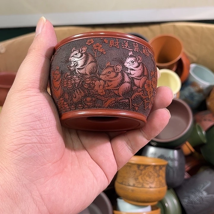 茶杯紫砂全手工紫砂主人杯