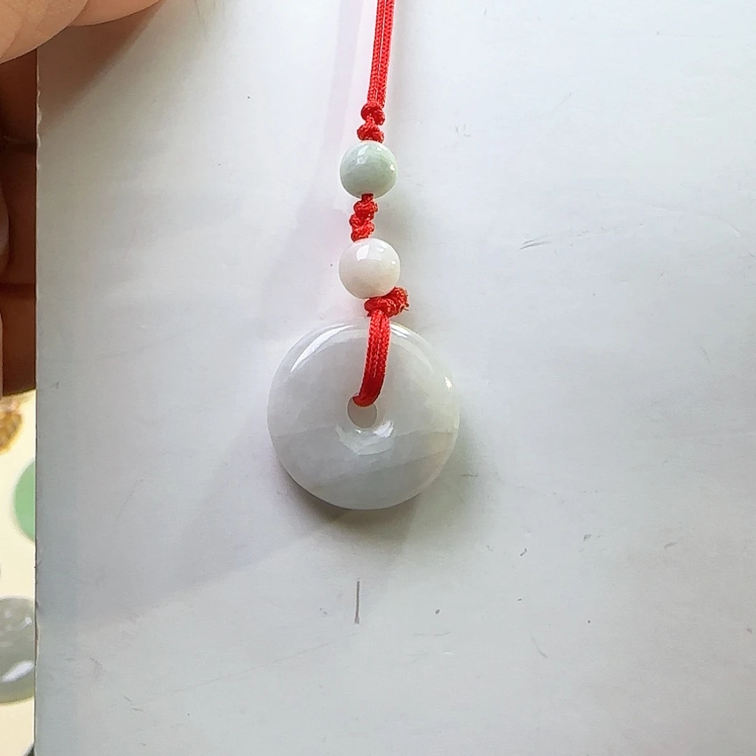 翡翠挂件未镶嵌天然缅料A货 平安扣挂件