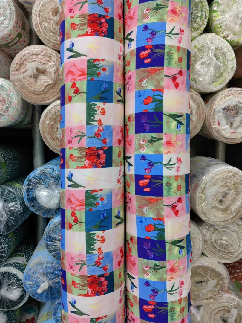 重磅棉绸.春天花会开春夏连衣裙旗袍面料凉快透气