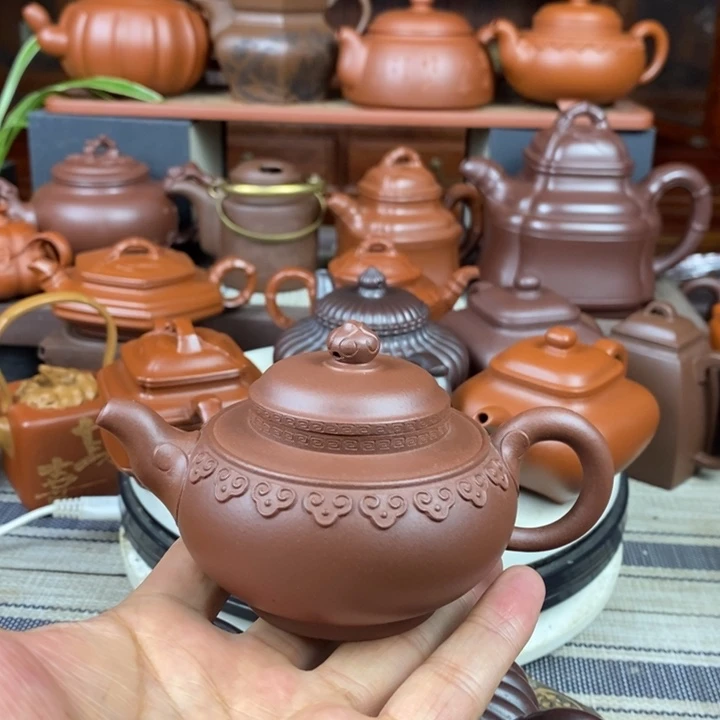茶壶紫砂云肩如意150cc原矿老底曹青双十一特价