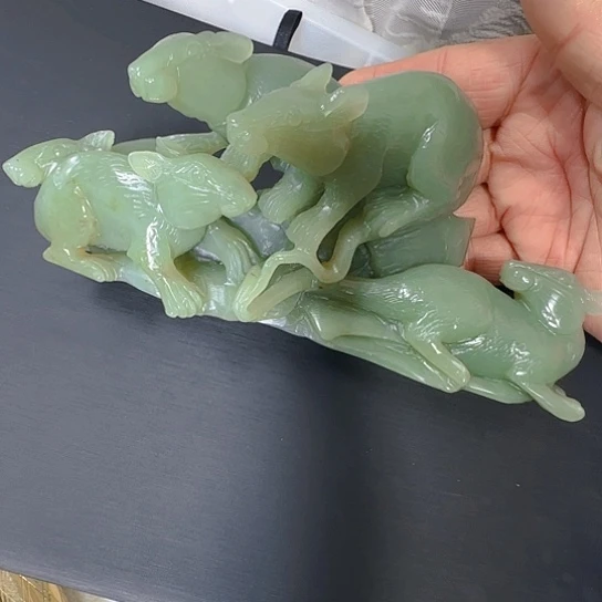 和田玉未镶嵌挂件