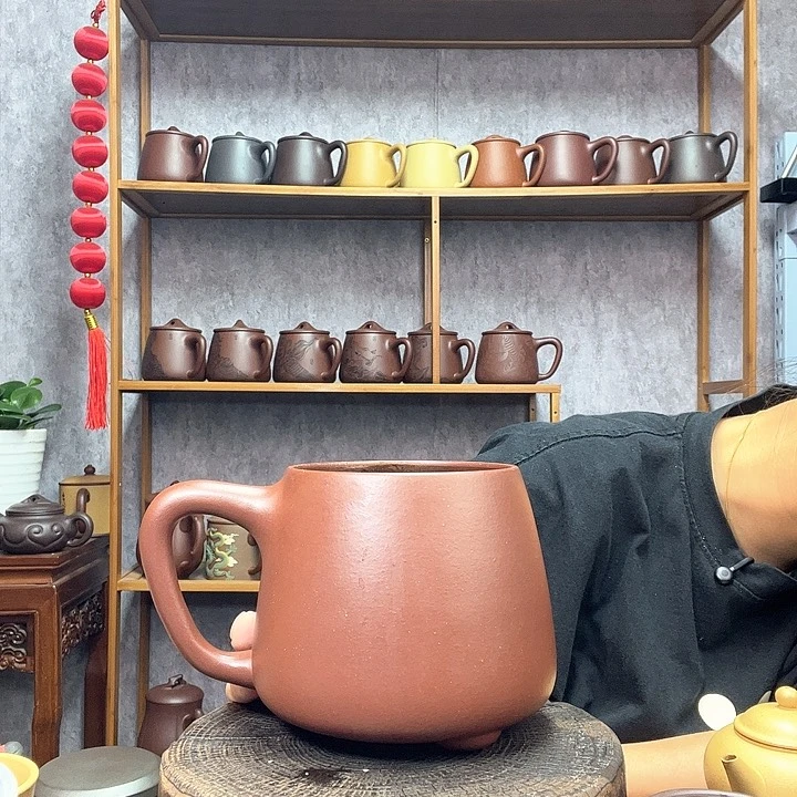 茶杯紫砂信****6原老紫泥