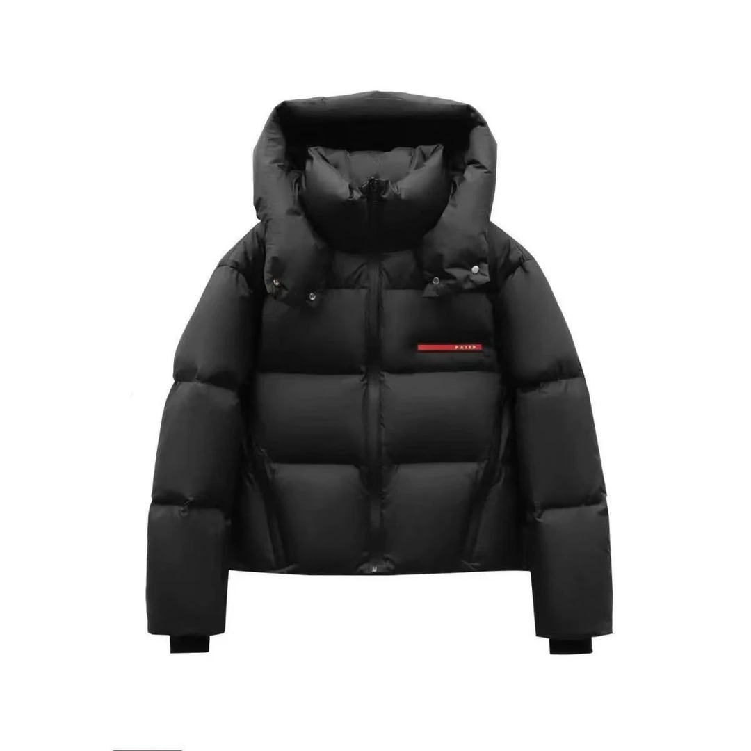 新款羽绒服短款加厚面包服保暖时尚连帽外套百搭外穿