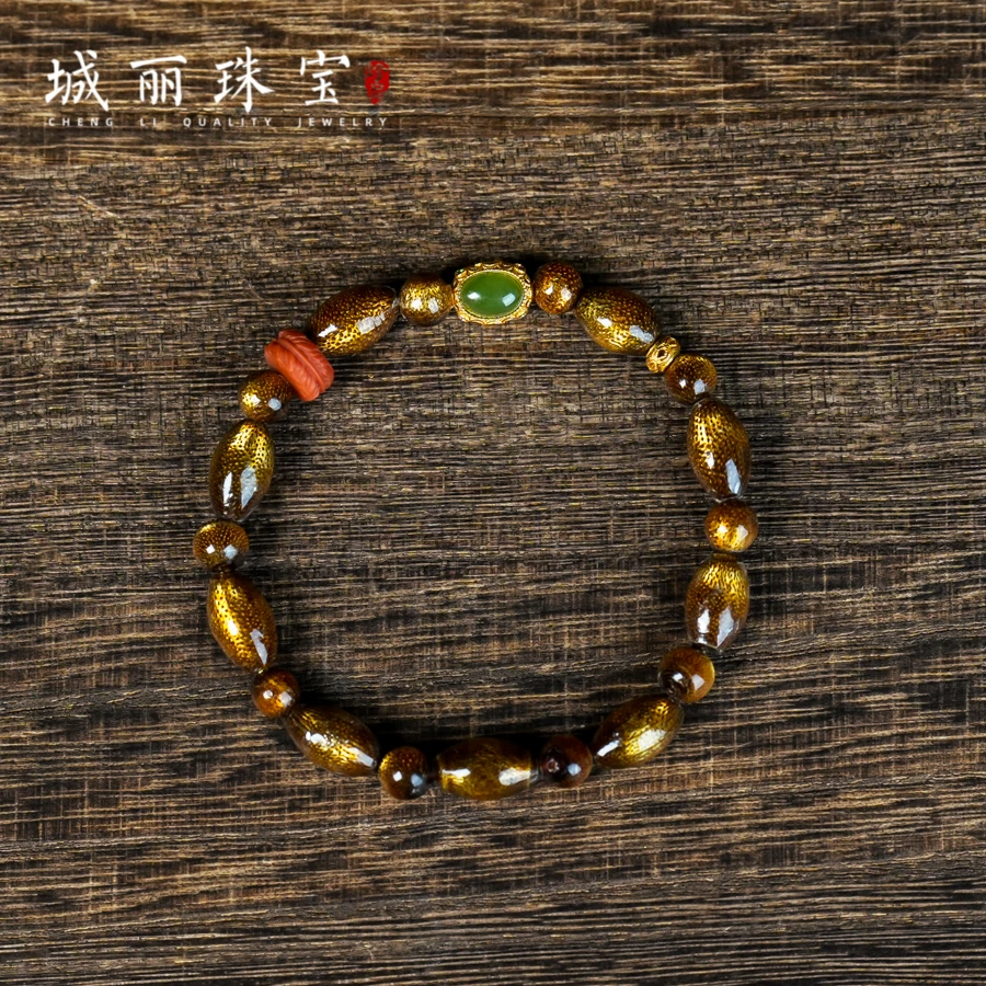 非金属皮质手链 【城丽】海小米珠手串/条ZJW-130-2