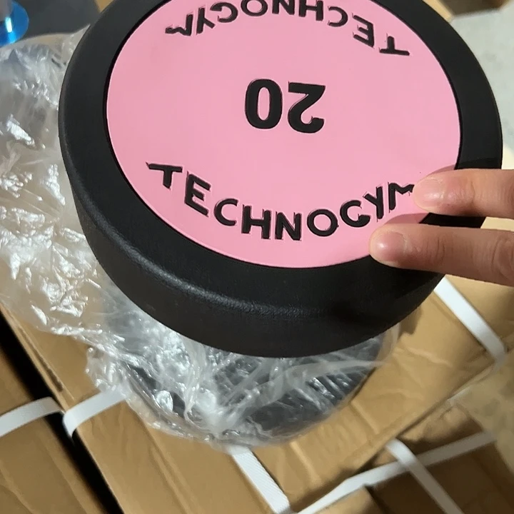 全新纯钢泰诺哑铃20公斤一对粉色