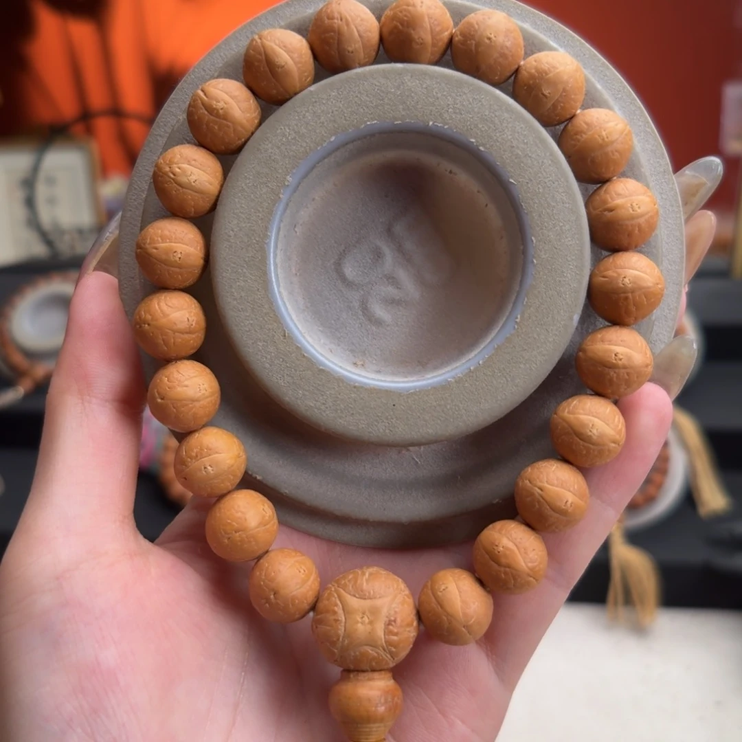 手串凤眼菩提12.5mm铁籽单圈素串精挑