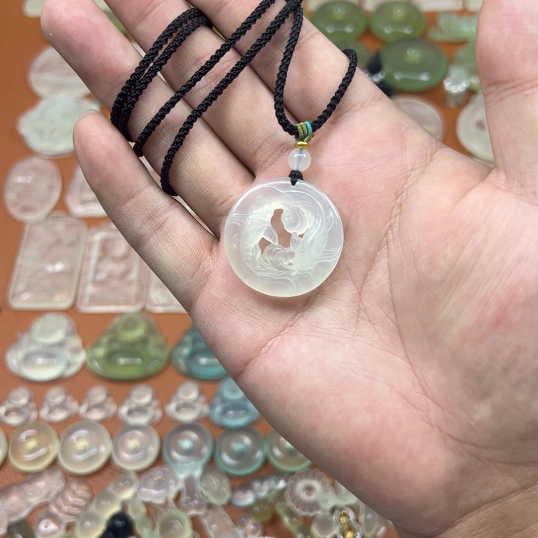 蛇纹石玉未镶嵌多样性随机发一