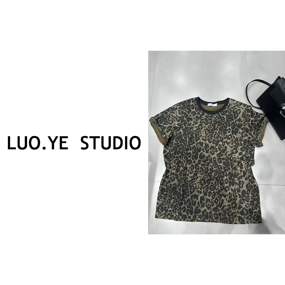 罗爷 · 【丛林密语】2025春季新款欧货豹纹T恤气质时尚休闲百搭