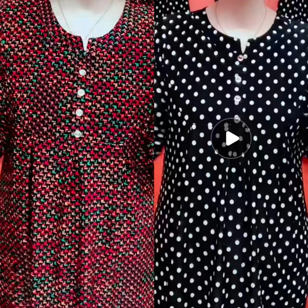 夏季新款圆领冰丝妈妈衫