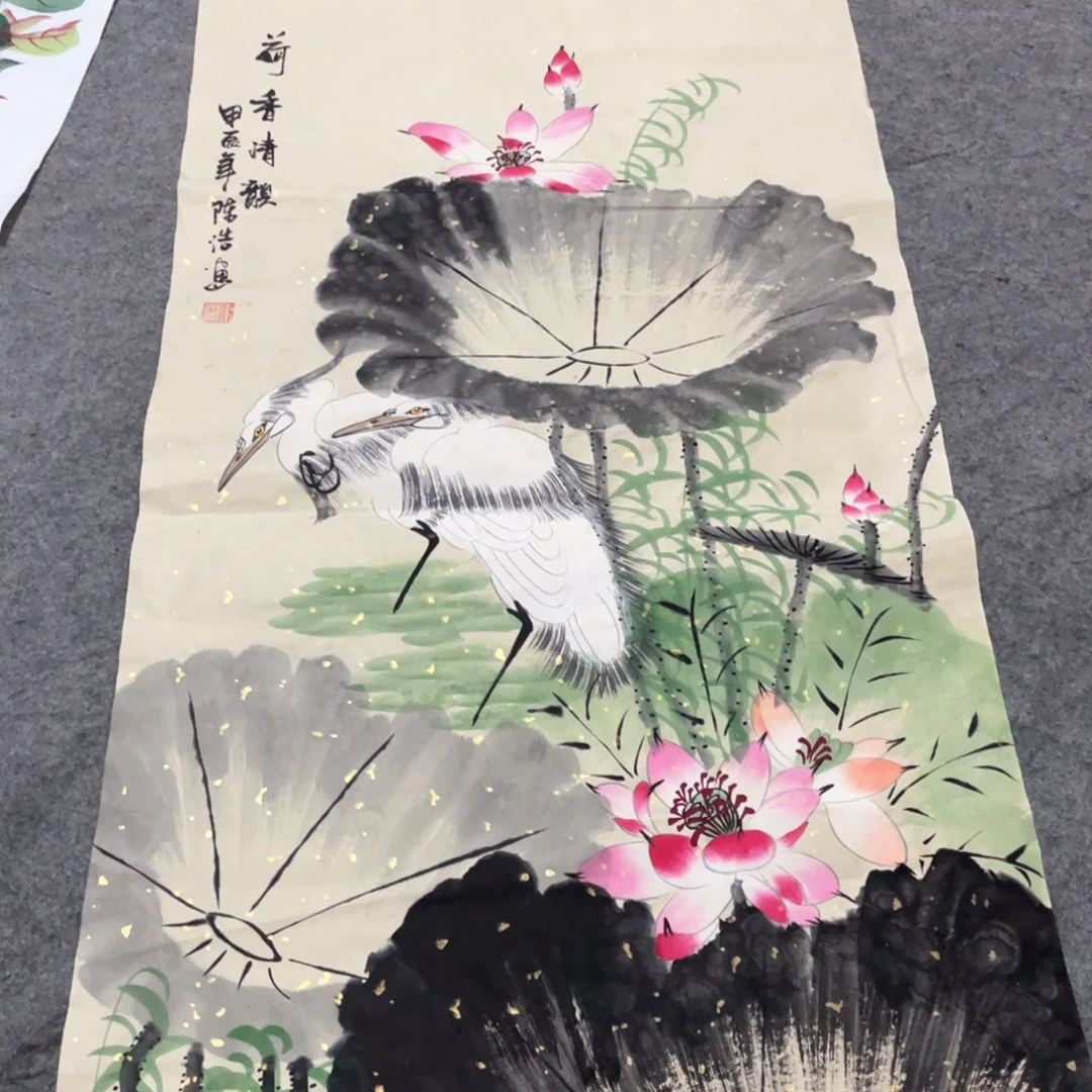 国画国画作品画心一张