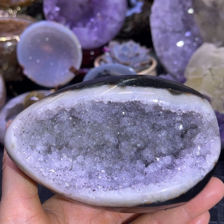 福利紫晶蛋未镶嵌水晶