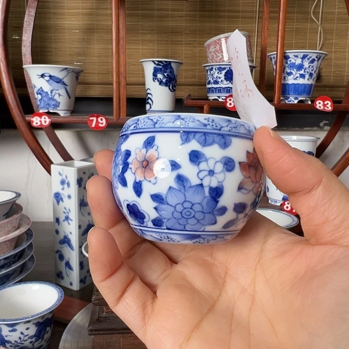 墨奈手绘陶瓷花盆