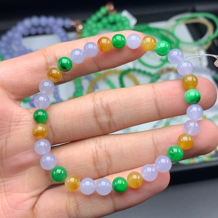 翡翠未镶嵌毛衣链