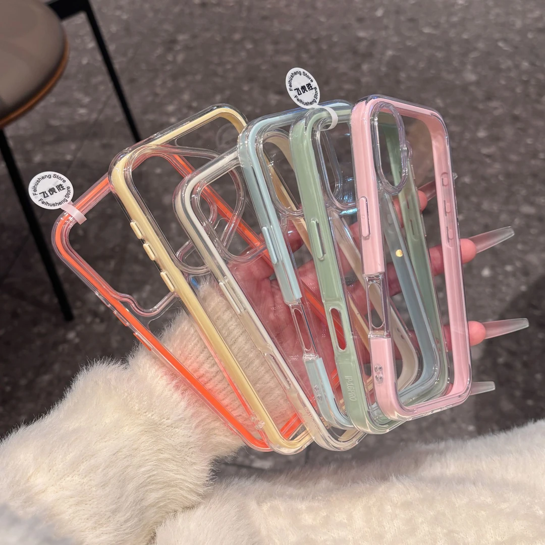 飞虎胜高颜值透色适用苹果17promax手机壳小米华为oppovivo保护套